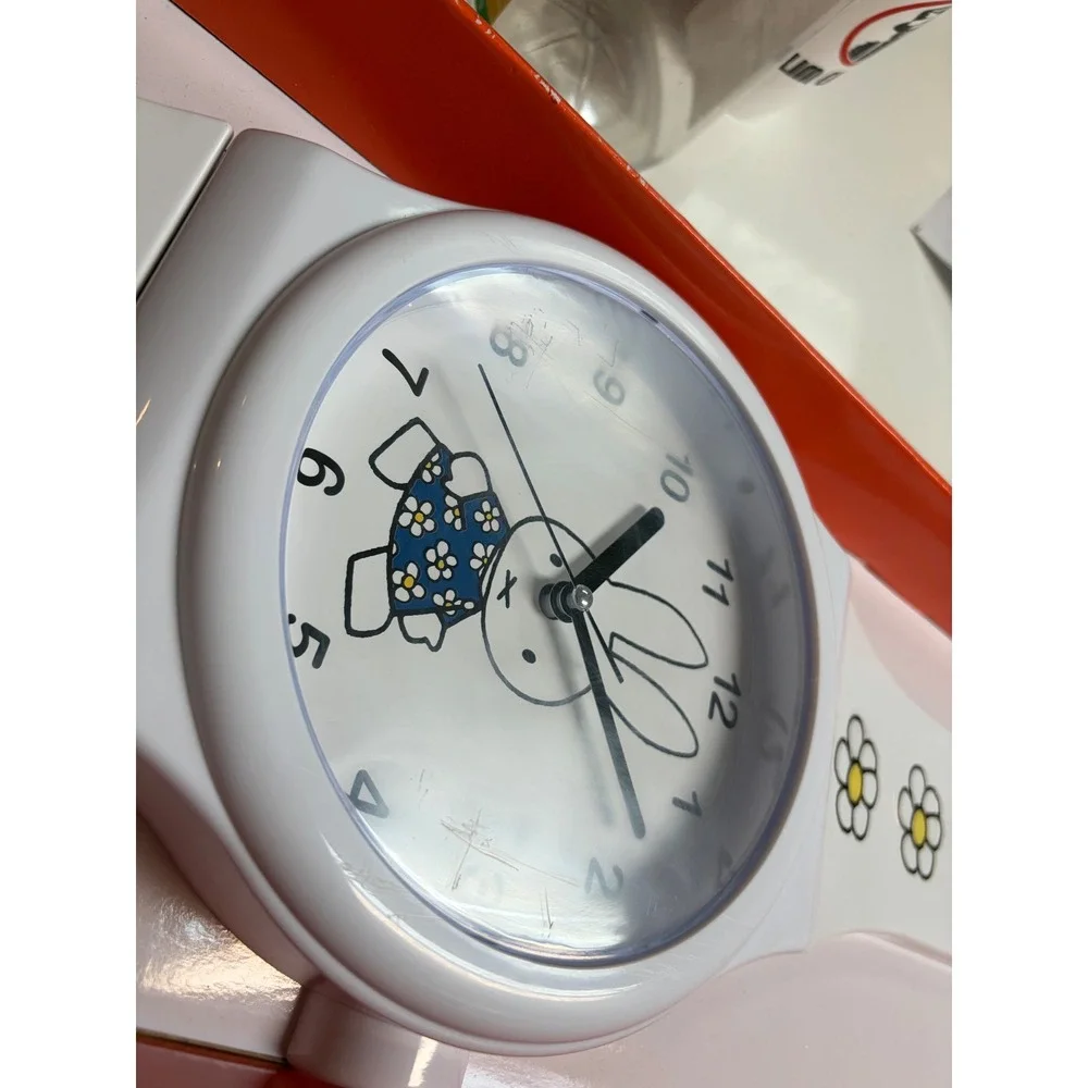 Miffy Wall Clock Oversized Wristwatch Style White Daisy Analog MF1000BX New